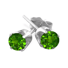 Load image into Gallery viewer, 0.50 Carats Chrome Diopside Earrings in 14k in White or Yellow Gold
