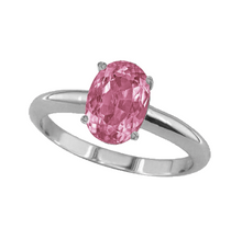 Load image into Gallery viewer, 1 Ct Kunzite Ring in 14k White or Yellow Gold

