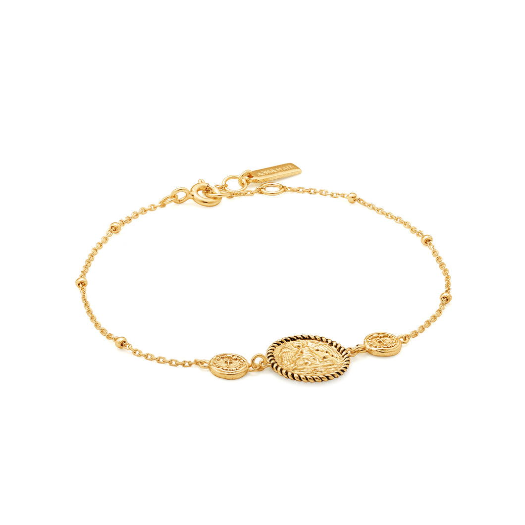 Gold Winged Goddess Bracelet