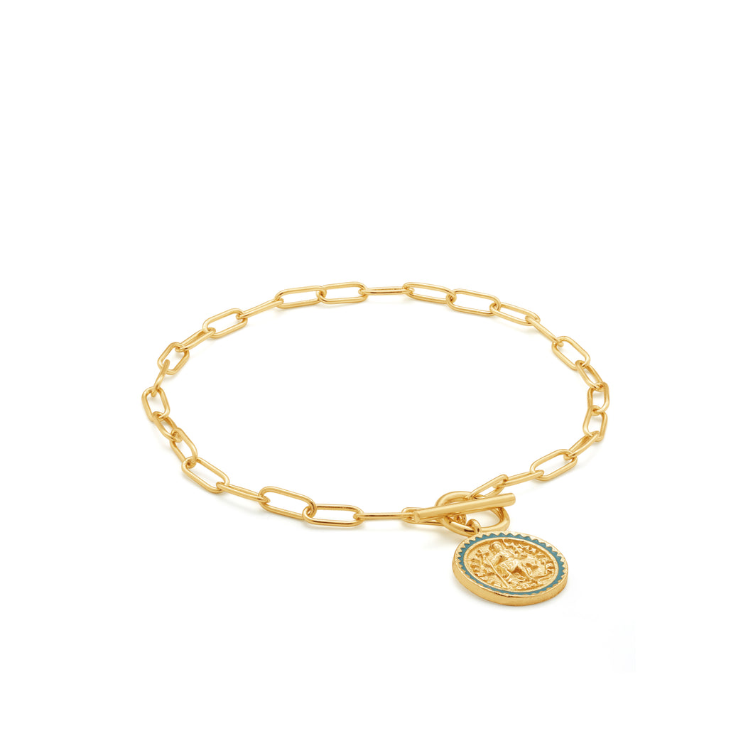 Gold Emperor T-bar Bracelet