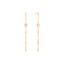 Load image into Gallery viewer, Gold Mother Of Pearl Drop Earrings
