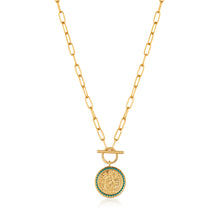 Load image into Gallery viewer, Gold Emperor T-bar Necklace
